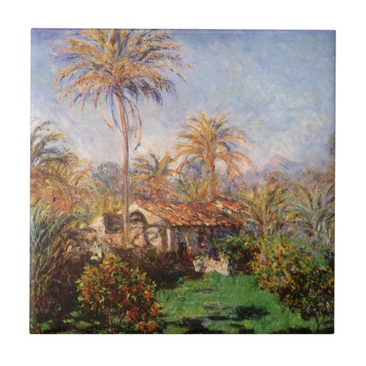 Carreau Petite ferme rurale à Bordighera par Claude Monet (Devant)