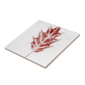 Carreau Petite feuille rouge (Côté)