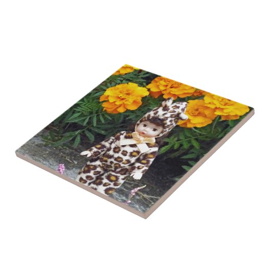 Carreau Petite fille léopard (Côté)