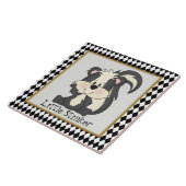 Carreau Petite tuile de bande dessinée d'amusement de (Côté)