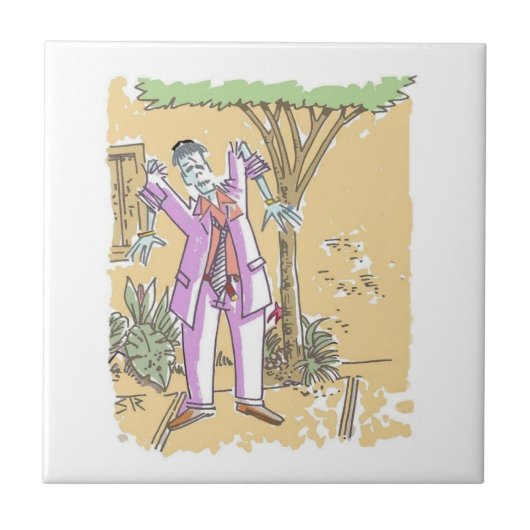 Carreau Petite tuile zombie (Devant)