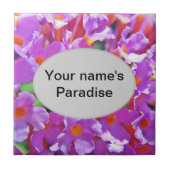 Carreau Petites Fleurs mignonnes pourpres (Devant)