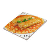 Carreau Petits pains de saucisse et haricots cuits au four (Côté)