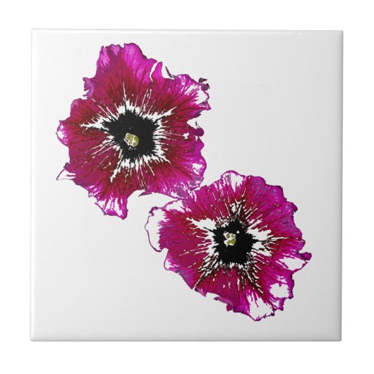 Carreau Petunias d'été (Devant)