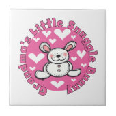 Carreau Peu de lapin du câlin de la grand-maman (Devant)