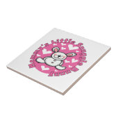 Carreau Peu de lapin du câlin de la maman (Côté)