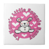 Carreau Peu de lapin du câlin de Nana (Devant)