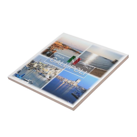 Carreau PGL018 GALLIPOLI, SALENTO, Pouilles, (Côté)