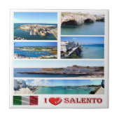 Carreau PGL025 SALENTO I Love, Pouilles, Italie, (Devant)