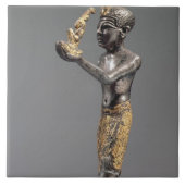 Carreau Pharaon faisant une proposition avant la déesse (Devant)