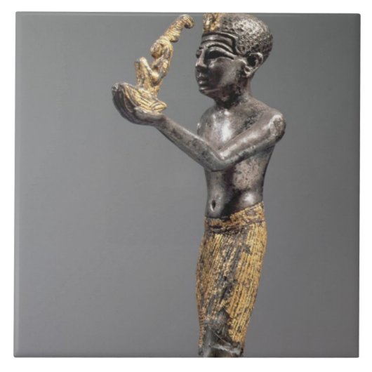 Carreau Pharaon faisant une proposition avant la déesse (Devant)