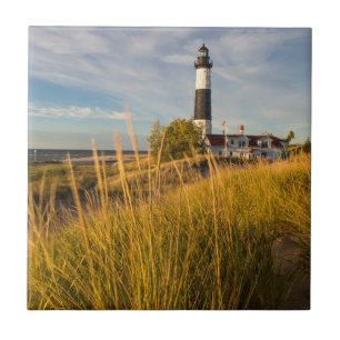 Carreau Phare Big Sable Point Sur Le Lac Michigan