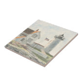 Carreau Phare de Cape Neddick Aquarelle (Côté)