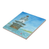 Carreau Phare de Goose Rocks Aquarelle (Côté)
