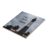 Carreau Phare de l'île Tybee Géorgie (Côté)