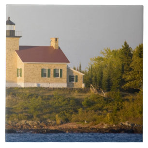 Carreau Phare sur le lac Supérieur près de Copper Harbor