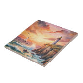 Carreau Phare sur une falaise (Côté)