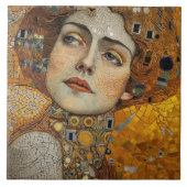 Carreau Phase d'or Gustav Klimt Mosaïque Edwardienne C (Devant)