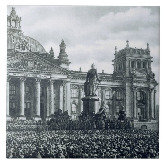 Carreau Philipp Scheidemann (1865-1939) donne une adresse (Devant)