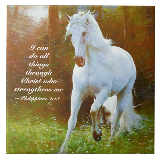 Carreau Philippiens 4:13 Tout par le Christ, Cheval (Devant)