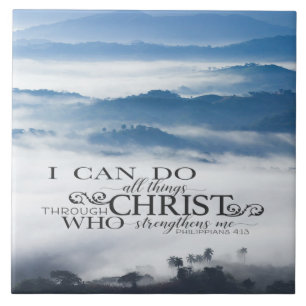 Carreau Philippiens 4:13 Toutes les choses par la Bible du