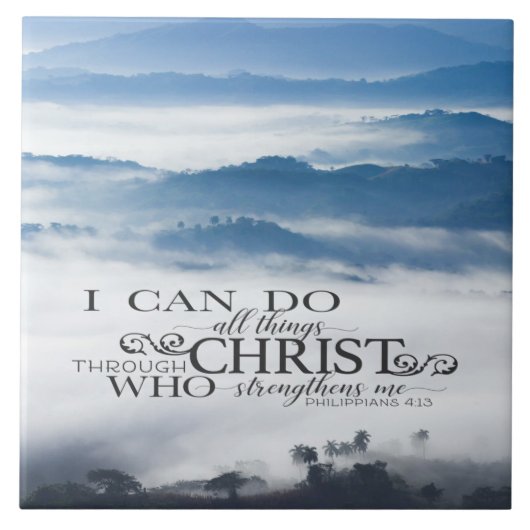 Carreau Philippiens 4:13 Toutes les choses par la Bible du (Devant)