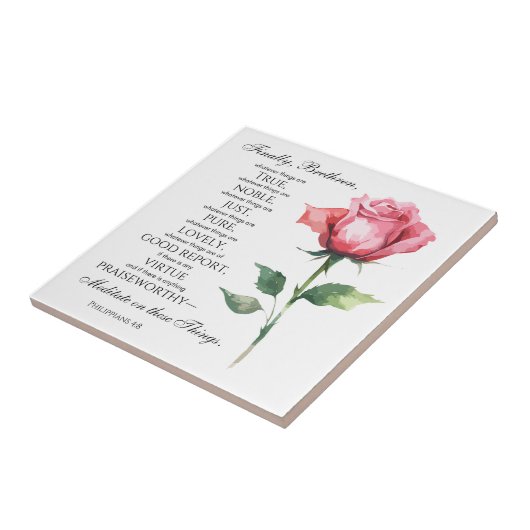 Carreau Philippiens 4:8 Quelles que soient les choses qui (Côté)