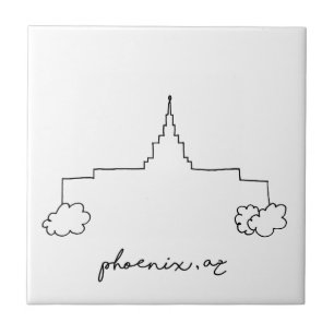 Carreau phoenix arizona temple simple dessin moderne
