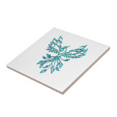 Carreau Phoenix bleu se lève sur blanc (Côté)