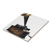 Carreau Phonographe à la maison d'Edison (Côté)