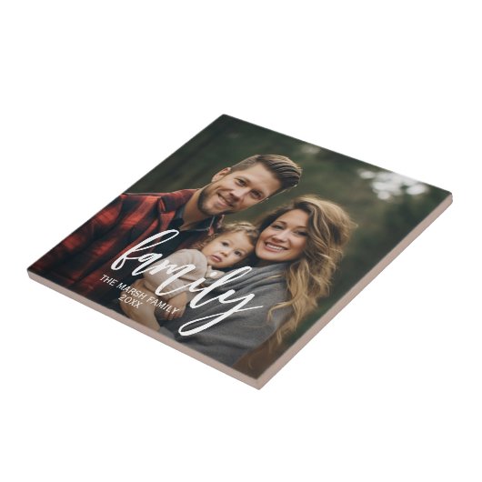 Carreau Photo complète - Texte de la famille de scripts pe (Côté)