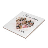 Carreau Photo de famille Meilleure grand-mère Jamais forme (Côté)