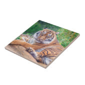 Carreau Photo de tigre étonnante (Côté)