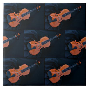 Carreau Photo de violon en gros plan