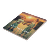 Carreau Photo et texte faits sur commande (Côté)