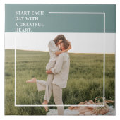 Carreau Photo moderne Green Famille Jolie Cadeau (Devant)