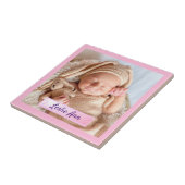 Carreau Photo personnalisée pour bébé (Côté)