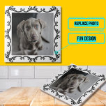 Carreau Photo pour animaux de compagnie décorative<br><div class="desc">A travers un peu de Zazzle plate-forme magique, ce modèle ajoutera la photo de votre animal de compagnie (ou autre photo) à un carrelage en céramique. Utilisez-le pour immortaliser un animal particulier ou un autre membre de la famille. Pensez aux souvenirs spéciaux que vous pourriez capturer sur un fond d'écran...</div>