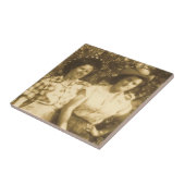 Carreau Photo vintage Western Cowgirls (Côté)