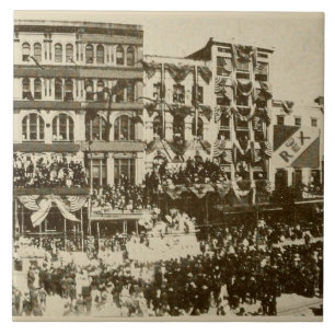 Carreau Photographie vintage de La Nouvelle-Orléans Défilé