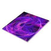 Carreau PHOTON FROID Abstrait Violet Bleu Fractales, Frotl (Côté)