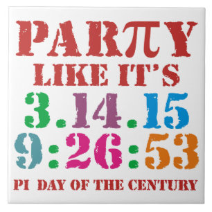 Carreau Pi day 2015 céramique tuile 3.14.15 9:26:53