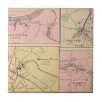 Pi Fairfield, île de Presque, carte de caribou