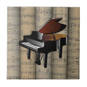 Carreau Piano~ a roulé le musical de ~ d'arrière - plan de (Devant)