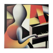 Carreau Piano Player - Art aérographe (Devant)