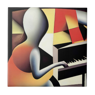 Carreau Piano Player - Art aérographe