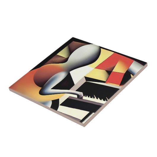 Carreau Piano Player - Art aérographe (Côté)