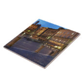 Carreau Piazza Del Campo au crépuscule, Sienne (Côté)