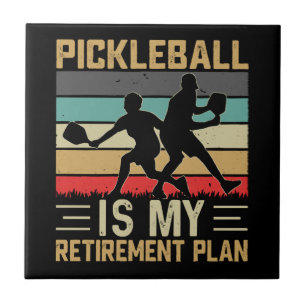 Carreau Pickleball est mon plan de retraite drôle Pickleba