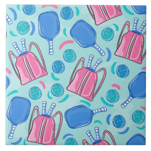 Carreau Pickleball Paddles et Balls Blue